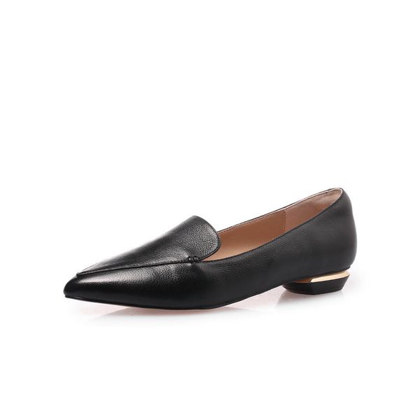 low heel pumps for women genuine leather pointed toe elegant comfortable spring autumn shoes for women new, Black
low heel pumps for women genuine leather pointed toe elegant comfortable spring autumn shoes for women new, Black