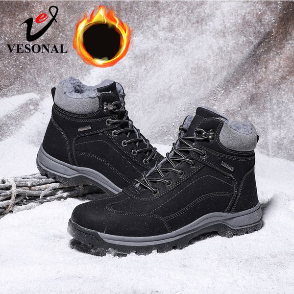 vesonal winter new 2020 men boots snow suede high-walking shoes with fur plush warm male casual boot outdoor footwear, Black
vesonal winter new 2020 men boots snow suede high-walking shoes with fur plush warm male casual boot outdoor footwear, Black