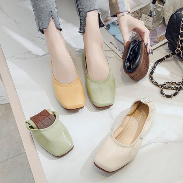 shallow mouth flat shoes 2020 spring new net red square head korean version of the wild gentle comfortable shoes, Black
shallow mouth flat shoes 2020 spring new net red square head korean version of the wild gentle comfortable shoes, Black