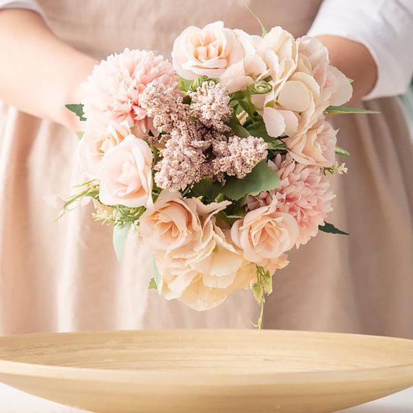 6 colors combination simulation bouquet silk fake flowers bridal holding flowers rose peony for wedding party ls decoration
6 colors combination simulation bouquet silk fake flowers bridal holding flowers rose peony for wedding party ls decoration