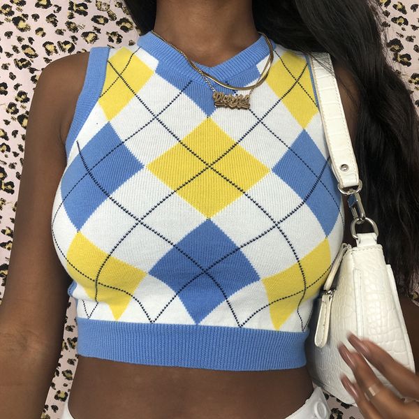vintage argyle sweater vest women sleeveless clothes wool vest preppy style slim tight female winter outerwear 2020 trend new, White;black
vintage argyle sweater vest women sleeveless clothes wool vest preppy style slim tight female winter outerwear 2020 trend new, White;black