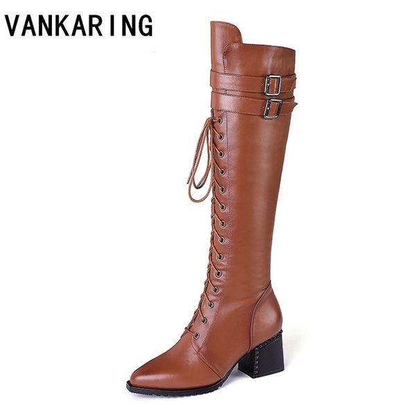 women shoes pointed toe steampunk gothic vintage style retro punk buckle combat knee high boots zapatos de mujer hot, Black
women shoes pointed toe steampunk gothic vintage style retro punk buckle combat knee high boots zapatos de mujer hot, Black