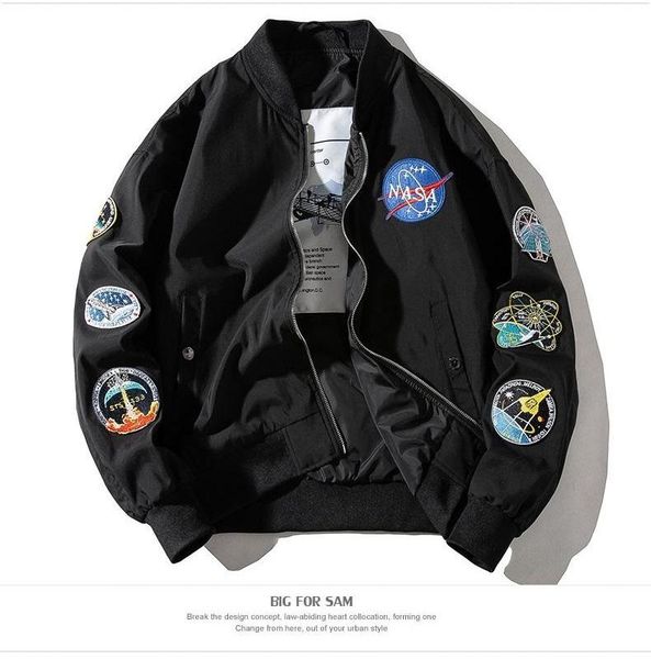 designer nasa jacket clothing flight pilot mens jackets bomber windbreaker winter warm thick sport coat hip hop treetwear autumn plus size, Black;brown
designer nasa jacket clothing flight pilot mens jackets bomber windbreaker winter warm thick sport coat hip hop treetwear autumn plus size, Black;brown