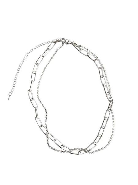 gaku genuine metal cold wind necklace female crystal winding double layer necklace sweater chain women simple fashion, Silver
gaku genuine metal cold wind necklace female crystal winding double layer necklace sweater chain women simple fashion, Silver