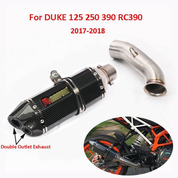 for 2020-2020 duke 125 250 390 slip on motorcycle exhaust system dual muffler pipe mid connect link pipe db killer
for 2020-2020 duke 125 250 390 slip on motorcycle exhaust system dual muffler pipe mid connect link pipe db killer