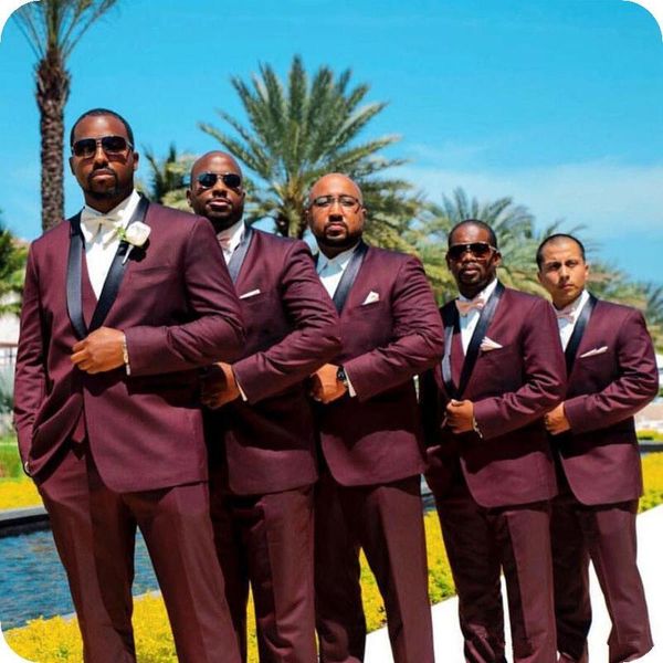 burgundy mens wedding tuxedos black shawl lapel costume homme groom bridegroom wear slim fit tuxedos blazer terno masculino 2 pieces, Black;gray
burgundy mens wedding tuxedos black shawl lapel costume homme groom bridegroom wear slim fit tuxedos blazer terno masculino 2 pieces, Black;gray