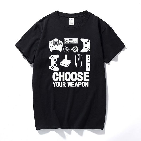 new summer men's t-shirt choose your weapon gamer t shirt video game controller tee cotton short sleeve tshirt
new summer men's t-shirt choose your weapon gamer t shirt video game controller tee cotton short sleeve tshirt