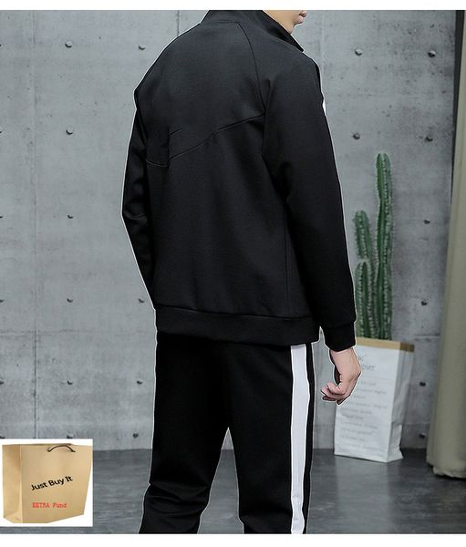 Men's Tracksuit 20FW Autumn Two-Piece Zipper SportWear Elegant Grace Male Exercise Suit Size: L-5XL 2-Style Available
Men's Tracksuit 20FW Autumn Two-Piece Zipper SportWear Elegant Grace Male Exercise Suit Size: L-5XL 2-Style Available