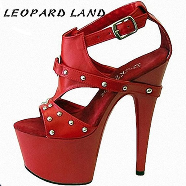 leopard land women club heels thin heel buckle rivet fairy sandals open toe women's shoes lyp, Black
leopard land women club heels thin heel buckle rivet fairy sandals open toe women's shoes lyp, Black