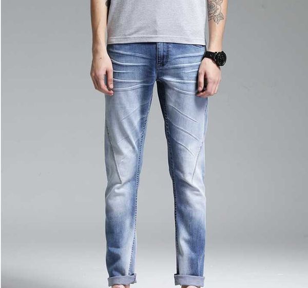 2020 male casual trousers blue big all cotton straight jeans comfortable slim 
2020 male casual trousers blue big all cotton straight jeans comfortable slim