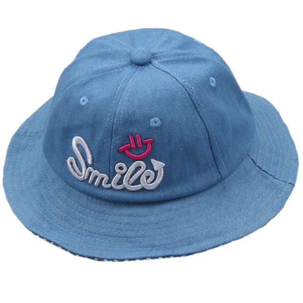 new summer children hat embroidery alphabet smile children cowboy fisherman cap baby travel fashion wild fisherman hat basin, Blue;gray
new summer children hat embroidery alphabet smile children cowboy fisherman cap baby travel fashion wild fisherman hat basin, Blue;gray