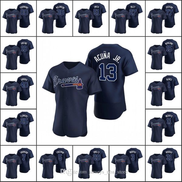 atlanta braves #13 ronald acuna jr 5 freddie an 3 dale murphy men women youth navy custom authentic 2020 alternate jersey 09, Blue;black
atlanta braves #13 ronald acuna jr 5 freddie an 3 dale murphy men women youth navy custom authentic 2020 alternate jersey 09, Blue;black