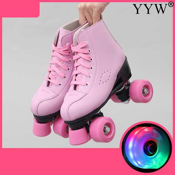 pink artificial leather roller skates women men 2 line skate shoes double line skates patines black pink pu 4 wheels patin
pink artificial leather roller skates women men 2 line skate shoes double line skates patines black pink pu 4 wheels patin