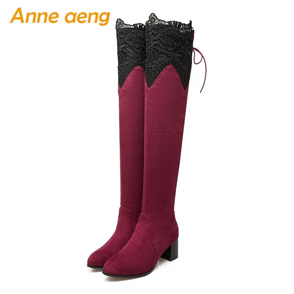 boots women winter snow over the knee high square heels round toe classic ladies red shoes big size 33-46, Black
boots women winter snow over the knee high square heels round toe classic ladies red shoes big size 33-46, Black