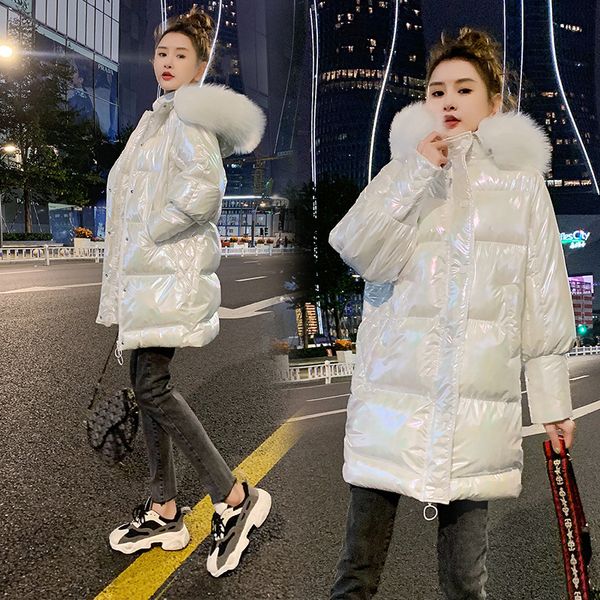 winter 2020 female jacket mid-length bright surface hooded parkas coat fashion thick warm loose casual oversized women jacket a6, Black
winter 2020 female jacket mid-length bright surface hooded parkas coat fashion thick warm loose casual oversized women jacket a6, Black