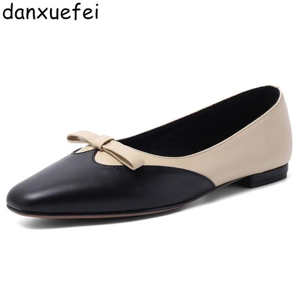women's real leather mix color patchwork slip-on ballet flats bow tie leisure soft comfort ballerians casuual espadrilles shoes, Black
women's real leather mix color patchwork slip-on ballet flats bow tie leisure soft comfort ballerians casuual espadrilles shoes, Black