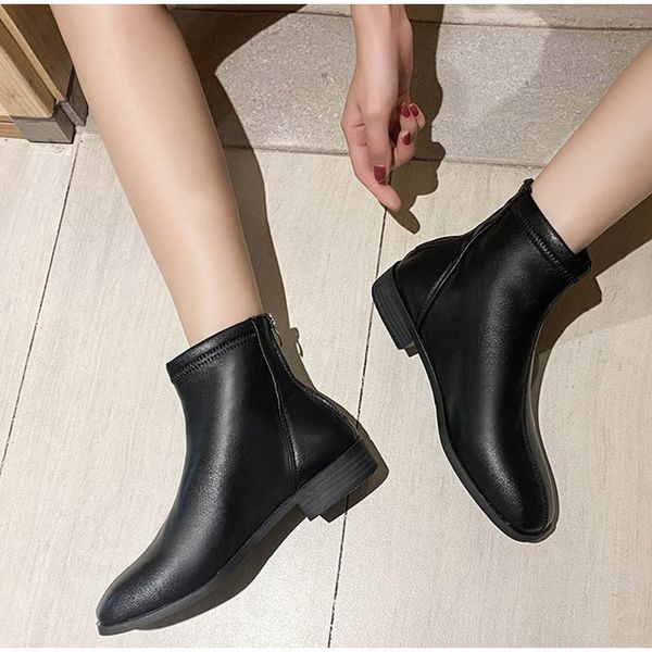 boots ankle women autumn shoes 2021 ladies fashion pu leather low heels zipper female short footwear woman comfort, Black
boots ankle women autumn shoes 2021 ladies fashion pu leather low heels zipper female short footwear woman comfort, Black