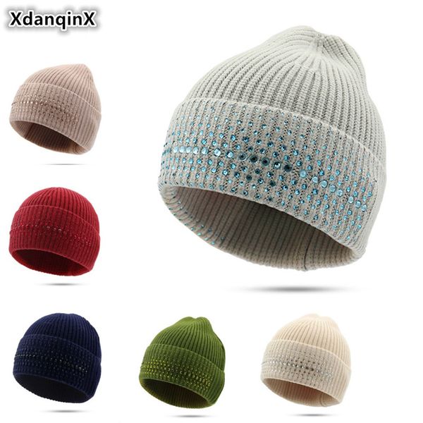 xdanqinx winter women's hat wool warm beanie knitted hat headwear decoration female beanies elegant girl ski cap, Blue;gray
xdanqinx winter women's hat wool warm beanie knitted hat headwear decoration female beanies elegant girl ski cap, Blue;gray