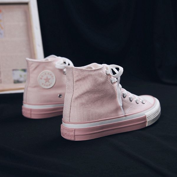 2020 new autumn canvas shoes female thin hight-female wild low-breathable casual shoes on behalf, Black
2020 new autumn canvas shoes female thin hight-female wild low-breathable casual shoes on behalf, Black