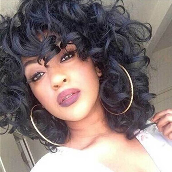 wigs fashion medium length small curly hair high temperature wirerose net black wig hair wigs
wigs fashion medium length small curly hair high temperature wirerose net black wig hair wigs