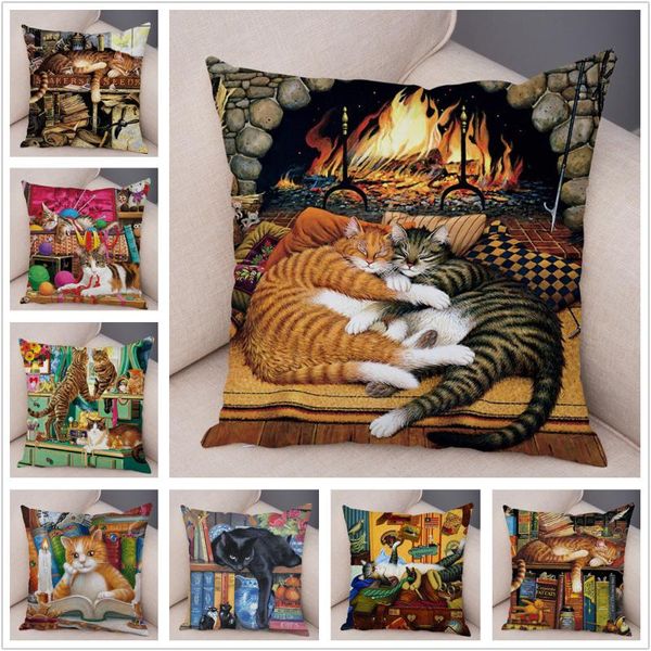 cushion/decorative pillow oil painting coloful cat cushion cover pillowcase home decor cartoon animal for sofa super soft short plush case 4
cushion/decorative pillow oil painting coloful cat cushion cover pillowcase home decor cartoon animal for sofa super soft short plush case 4