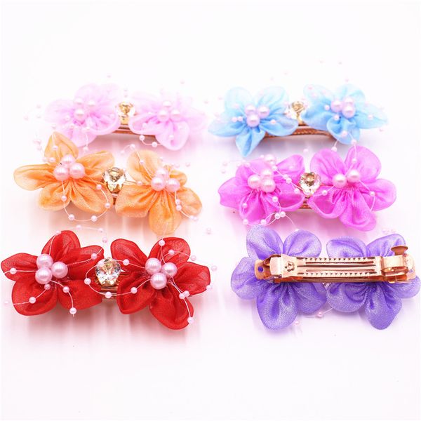 hair accessories 2pes/lot beautiful smooth silk flower barrettes kids pearl hairpins rhinestone ornaments hairclip for girls, Slivery;white
hair accessories 2pes/lot beautiful smooth silk flower barrettes kids pearl hairpins rhinestone ornaments hairclip for girls, Slivery;white