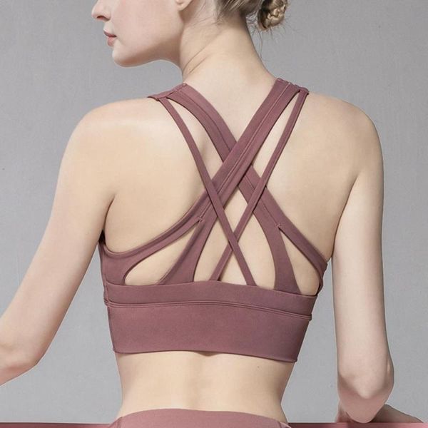 cross back yoga bra breathbale high elastic yoga fitness running sports bra shockproof seamless active wear sports top, White;red
cross back yoga bra breathbale high elastic yoga fitness running sports bra shockproof seamless active wear sports top, White;red