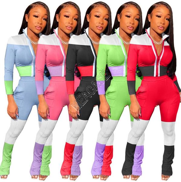 women tracksuit reflective stripe patchwork zipper jacket coat outfits color block legging pants sweat suit jogger trousers sportwear d82007, White
women tracksuit reflective stripe patchwork zipper jacket coat outfits color block legging pants sweat suit jogger trousers sportwear d82007, White