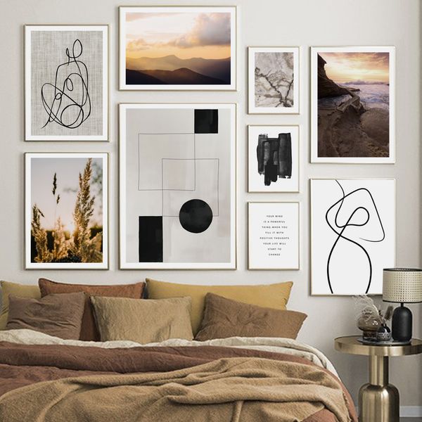abstract line mountain sea plant landscape wall art canvas painting nordic posters and prints wall picture for living room decor
abstract line mountain sea plant landscape wall art canvas painting nordic posters and prints wall picture for living room decor