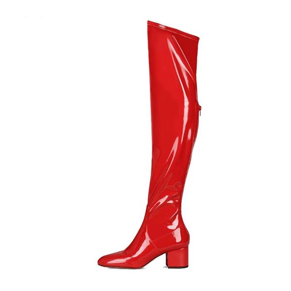 thick heel luxury patent leather boots women red black womens knee high boots snow dance long zapatos de mujer botas
thick heel luxury patent leather boots women red black womens knee high boots snow dance long zapatos de mujer botas