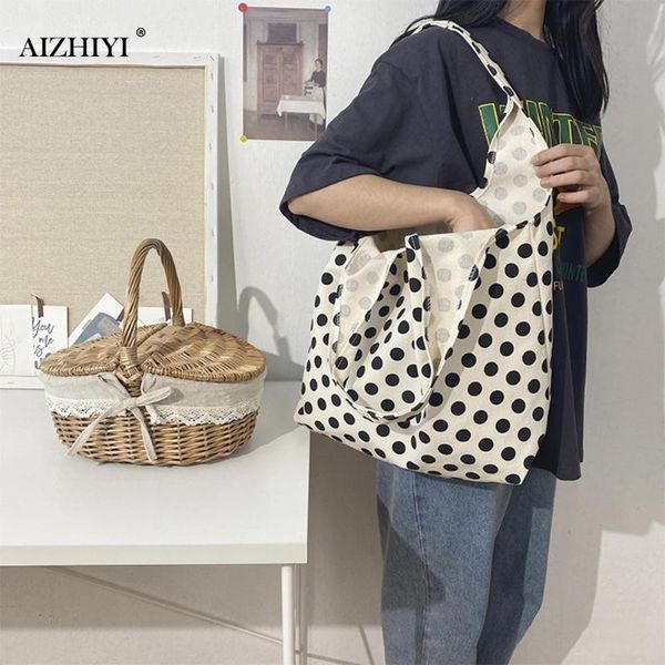 polka dot printed shoulder bags classic texture creative portable chic women canvas daily large reusable shopping totes
polka dot printed shoulder bags classic texture creative portable chic women canvas daily large reusable shopping totes