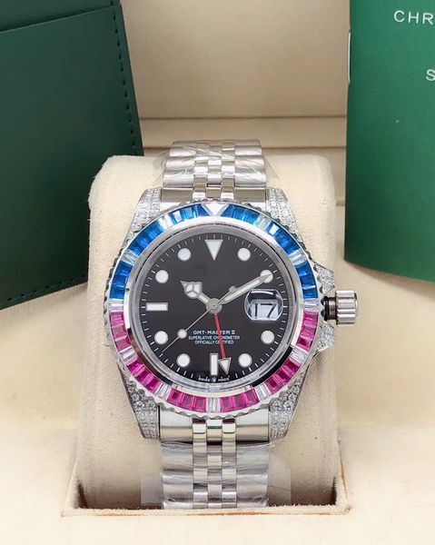 new sale rose gold version batman mens watch automatic movement ceramic rotating bezel sapphire glass steel strap wristwatch, Slivery;brown
new sale rose gold version batman mens watch automatic movement ceramic rotating bezel sapphire glass steel strap wristwatch, Slivery;brown
