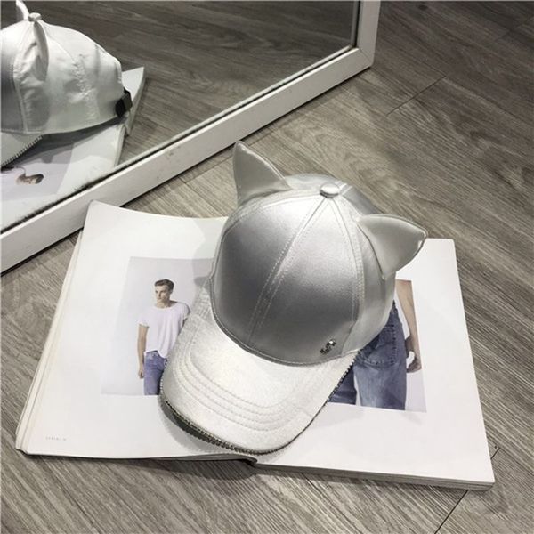 fashion women adjustable solid color cat ear peaked cap cute hat tide rhinestone cotton baseball cap, Blue;gray
fashion women adjustable solid color cat ear peaked cap cute hat tide rhinestone cotton baseball cap, Blue;gray