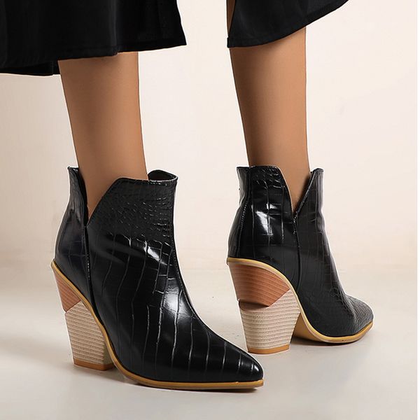 monerffi ankle boots women thick high heels pointed toe western cowboy boot female black blue leather shoes for lady 2020 autumn
monerffi ankle boots women thick high heels pointed toe western cowboy boot female black blue leather shoes for lady 2020 autumn