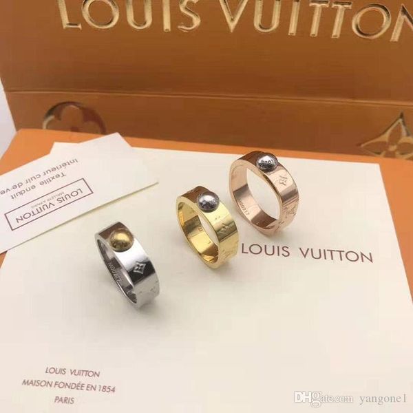 2020 designer rings stainless steel luxury 18k gold plated lovers rings men women ring rose gold plated jewelry l ring(no box, Silver
2020 designer rings stainless steel luxury 18k gold plated lovers rings men women ring rose gold plated jewelry l ring(no box, Silver