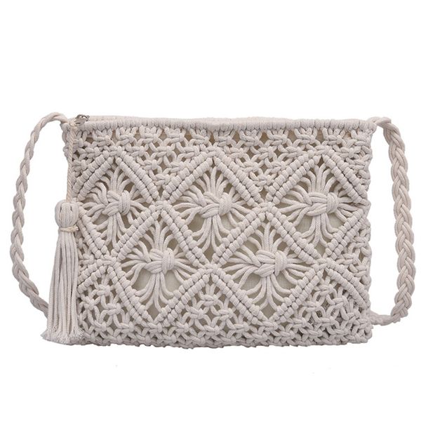 women's single shoulder bag all-match summer bag paper rope hook woven bags bamboo tassel beach handbag
women's single shoulder bag all-match summer bag paper rope hook woven bags bamboo tassel beach handbag