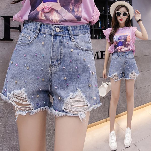 2020 new arrival women denim shorts with beading high waisted blue jeans shorts street wear summer
2020 new arrival women denim shorts with beading high waisted blue jeans shorts street wear summer