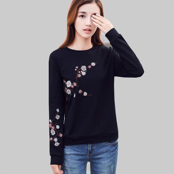new women fall 2020 korean pullover long sleeve floral embroidery sweatshirt woman clothes plus size sudadera mujer sweat femme, Black
new women fall 2020 korean pullover long sleeve floral embroidery sweatshirt woman clothes plus size sudadera mujer sweat femme, Black