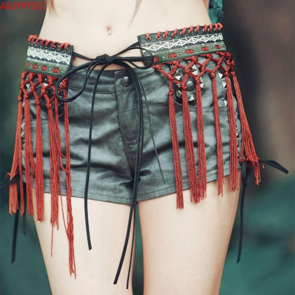 aporia.as original design women novelty personality ethnic embroidery lace-up braided tassels all-match bohemian belt waistband, Black;brown
aporia.as original design women novelty personality ethnic embroidery lace-up braided tassels all-match bohemian belt waistband, Black;brown