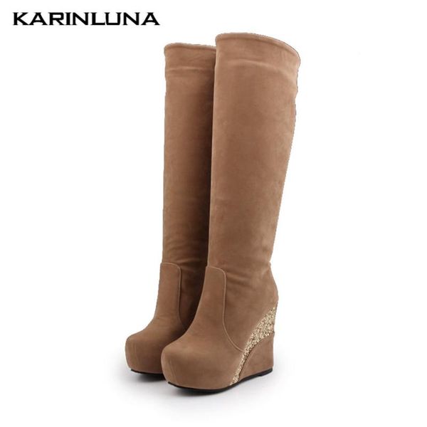 karin 2020 classic plus size 41 wedges shoes high heel knee high boots women shoes woman winter female boots, Black
karin 2020 classic plus size 41 wedges shoes high heel knee high boots women shoes woman winter female boots, Black