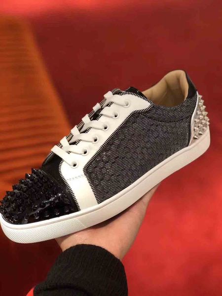 20s mesh grey glitter junior spikes orlato mesh leather men's flat high casual walking flats back rivets men's low trainers with b, Black
20s mesh grey glitter junior spikes orlato mesh leather men's flat high casual walking flats back rivets men's low trainers with b, Black