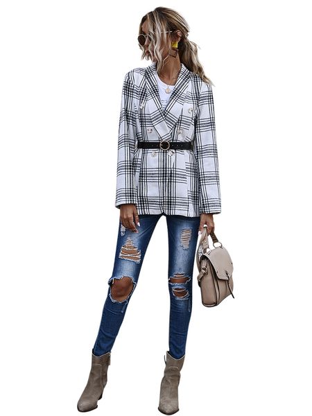 женщины plaid нагрудных blazer пальто двойной брестед slim fit куртка famale с длинным рукавом мода пальто, Black;brown
женщины plaid нагрудных blazer пальто двойной брестед slim fit куртка famale с длинным рукавом мода пальто, Black;brown