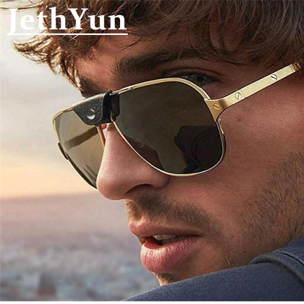 luxury fashion polarized sunglasses men male 2020 trendy leather square glasses for driving uv400 male goggle, White;black 
luxury fashion polarized sunglasses men male 2020 trendy leather square glasses for driving uv400 male goggle, White;black