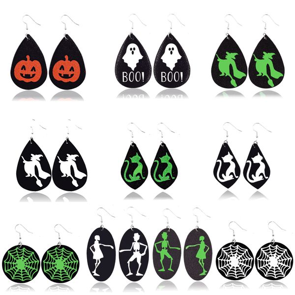 new design halloween leather earrings for women glitter ghost earrings drop dangle black earrings party jewelry gift, Golden
new design halloween leather earrings for women glitter ghost earrings drop dangle black earrings party jewelry gift, Golden