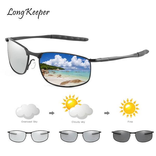 long keeper pchromic brand sunglasses men polarized lens chameleon glasses male change color sun glasses driving goggles, White;black
long keeper pchromic brand sunglasses men polarized lens chameleon glasses male change color sun glasses driving goggles, White;black