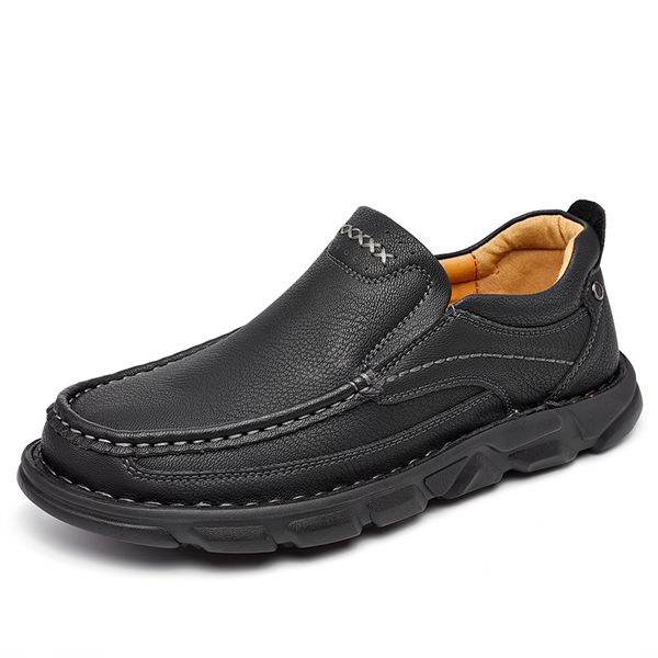 men shoes men casual shoes leather loafers leather footwear business office big size sneakers, Black
men shoes men casual shoes leather loafers leather footwear business office big size sneakers, Black