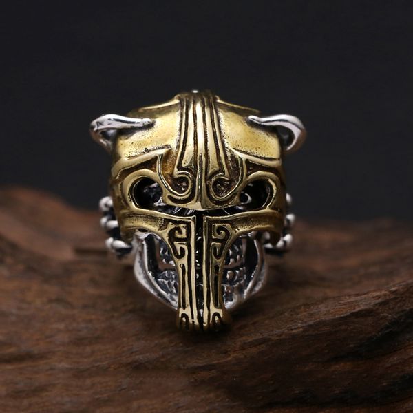 s925 sterling silver thai silver ornament vintage skull gladiator set copper mask cool ring
s925 sterling silver thai silver ornament vintage skull gladiator set copper mask cool ring