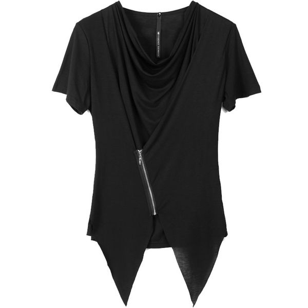 irregular hem design nightclub dj singer punk rock long t shirt stage costume mens harajuku hip hop zipper tee shirts streetwear, White;black
irregular hem design nightclub dj singer punk rock long t shirt stage costume mens harajuku hip hop zipper tee shirts streetwear, White;black
