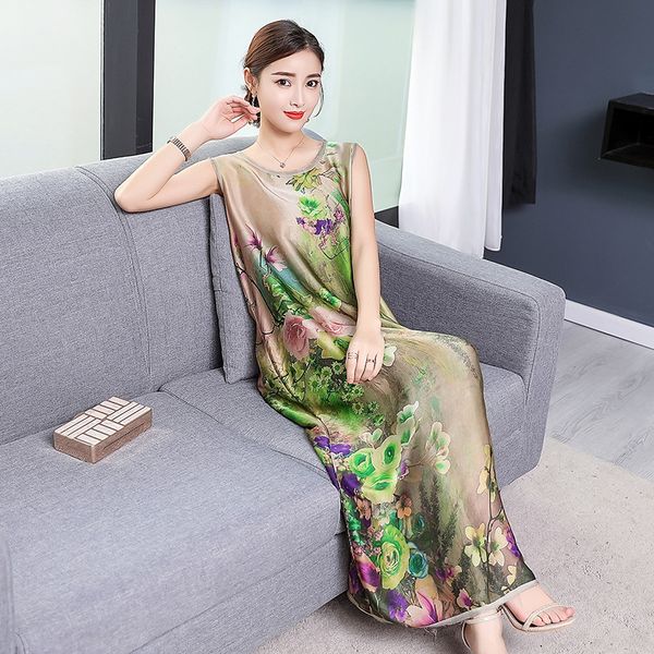 2020 summer skirt vest skirt new mulberry silk sleeveless chiffon printed loose silk large size dress vest dress for women sobue, Black;gray
2020 summer skirt vest skirt new mulberry silk sleeveless chiffon printed loose silk large size dress vest dress for women sobue, Black;gray