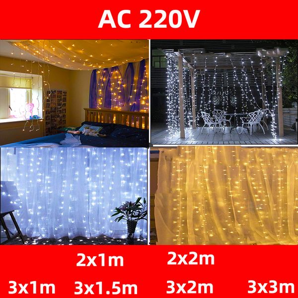 3x3 220v curtain light fairy christmas led icicle lights bedroom party garden family wedding decoration
3x3 220v curtain light fairy christmas led icicle lights bedroom party garden family wedding decoration